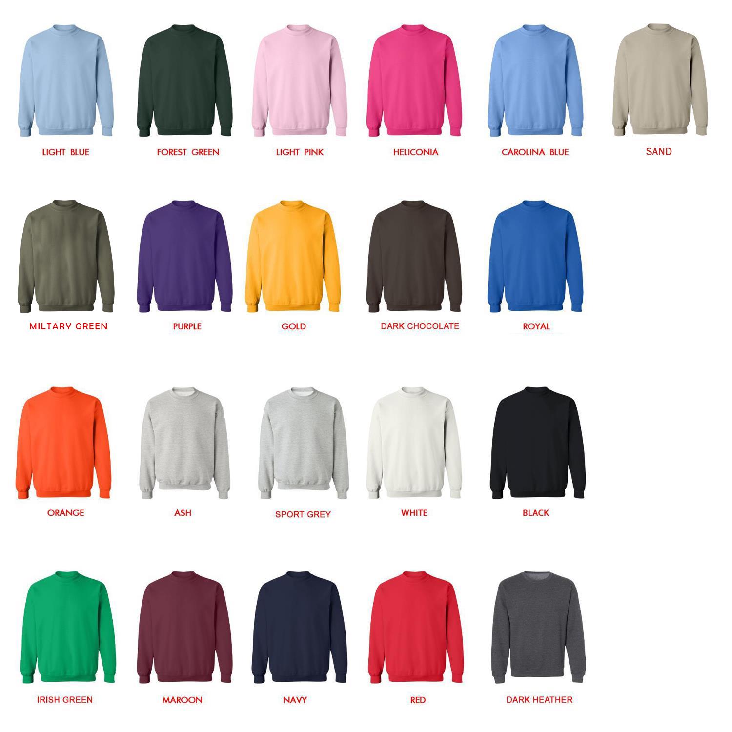 sweatshirt color chart - Black Clover UK Shop