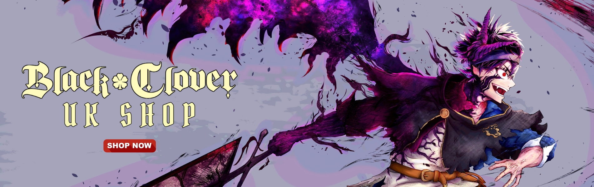 Black Clover UK Shop Banner - Black Clover UK Shop
