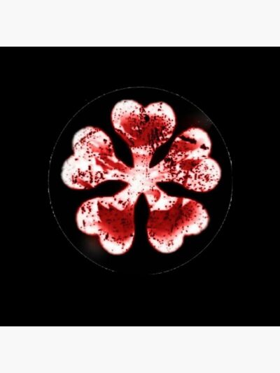 Alternative view of Magic Clover Symbol Black Clover Throw Pillow
