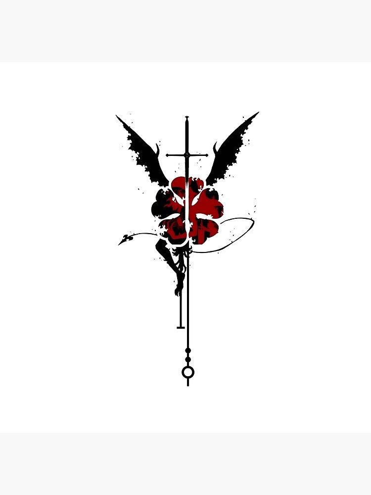Demon Dweller Sword Black Clover Throw Pillow - Image 2