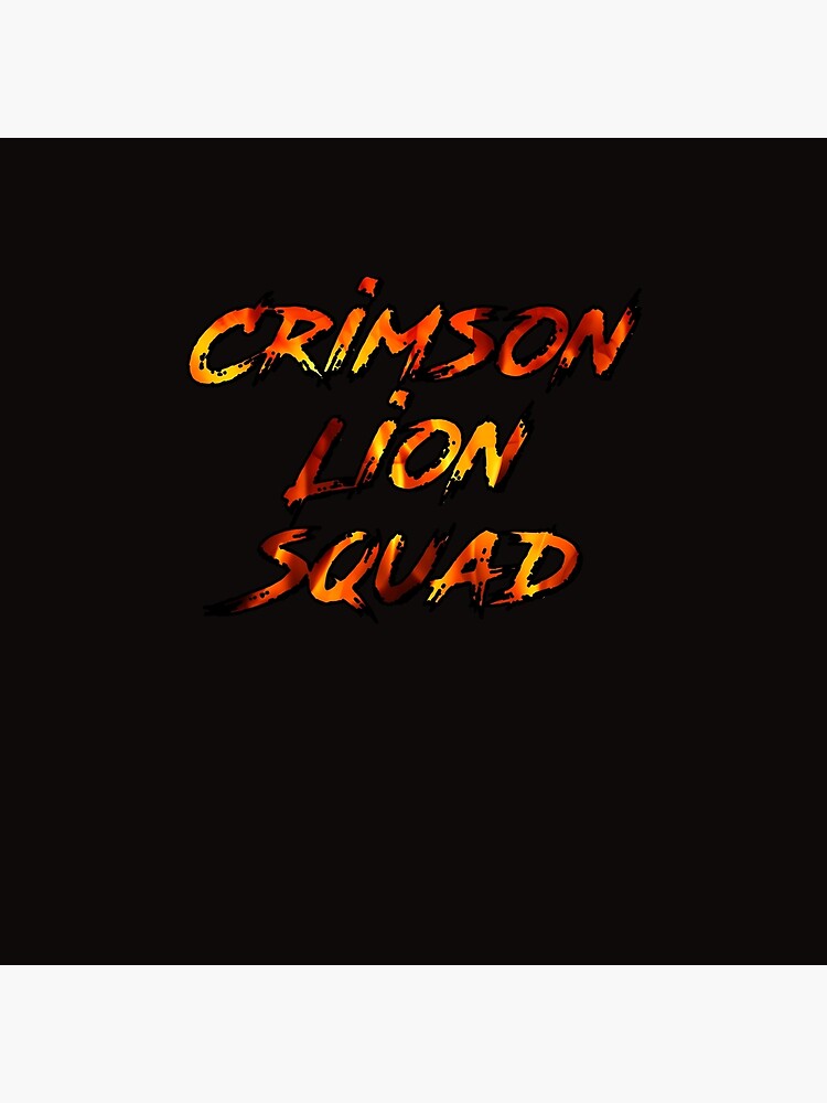 Black Clover Crimson Lions Squad Throw Pillow - Image 2