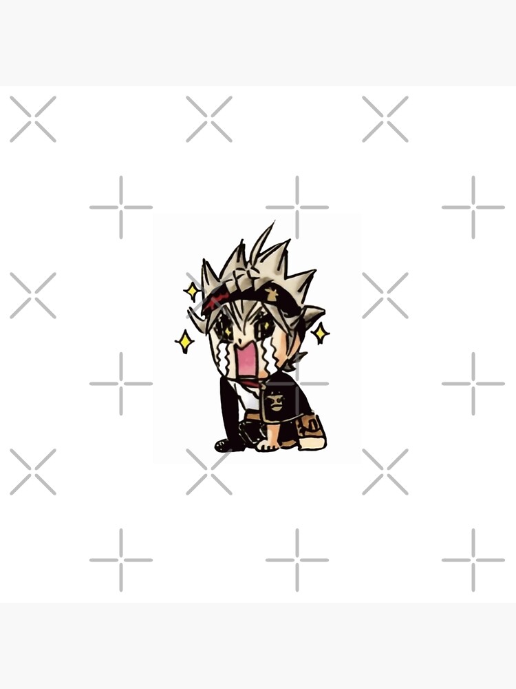 Black Clover Asta Chibi Style Throw Pillow - Image 2
