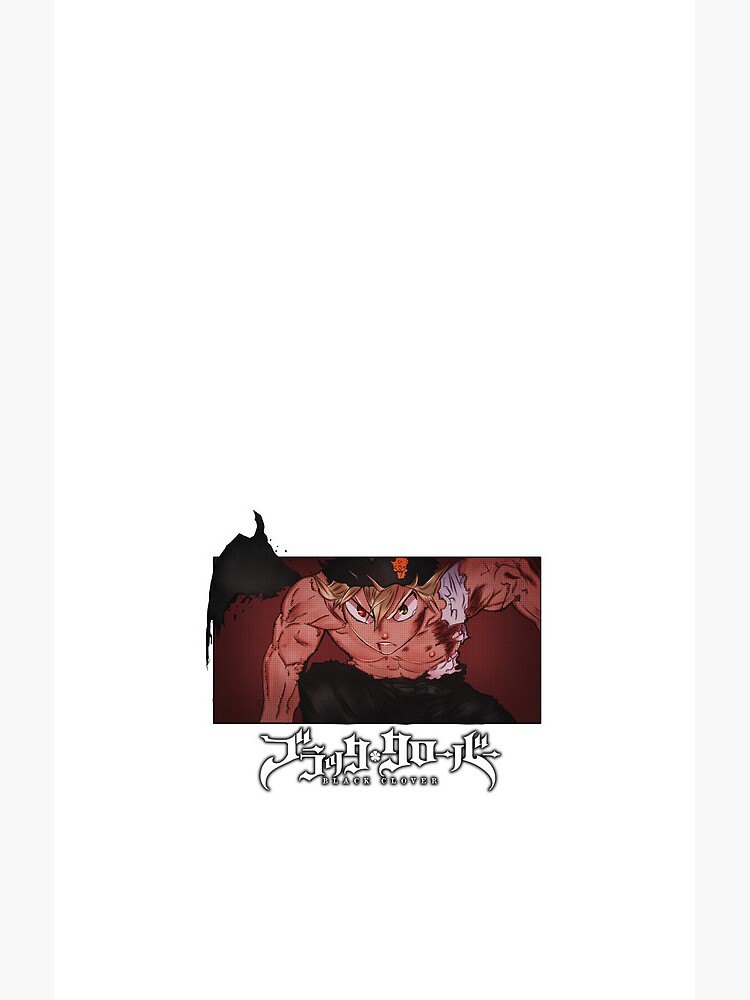 Black Clover Doodle Anti Magic Boy Shower Curtain - Image 2