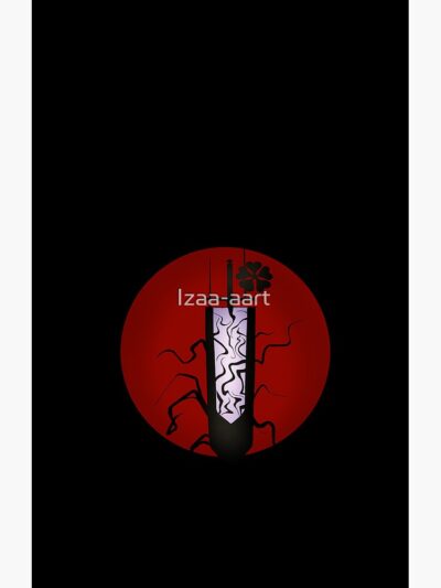 Alternative view of Black Clover Doodle Sword Warrior Shower Curtain