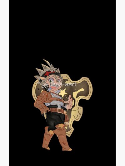 Alternative view of Black Clover Scribble Baka Design Shower Curtain
