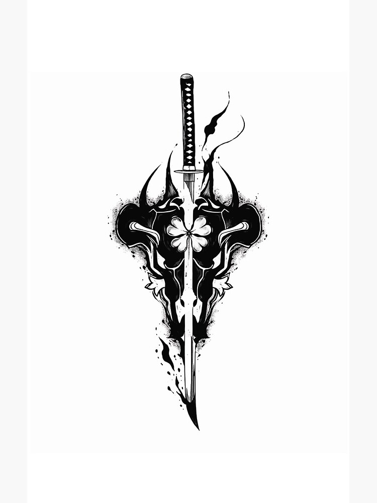 Black Clover Demon Sword Unit Shower Curtain - Image 2