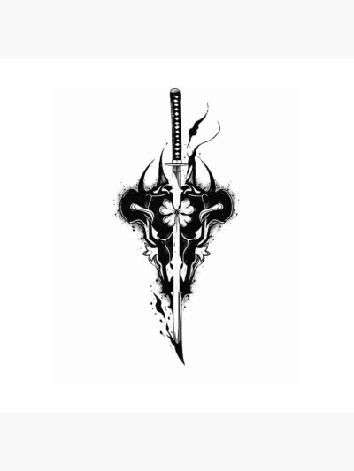 Alternative view of Black Clover Demon Sword Unit Tapestry