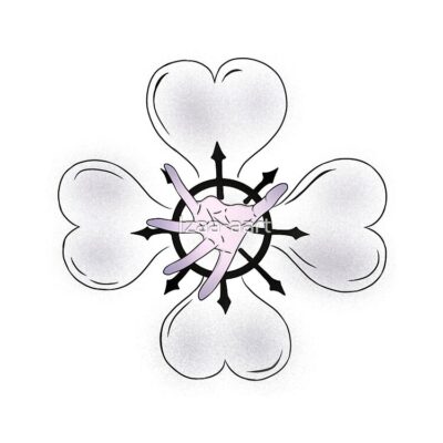 Alternative view of Doodle Clover Art Black Clover Tote Bag