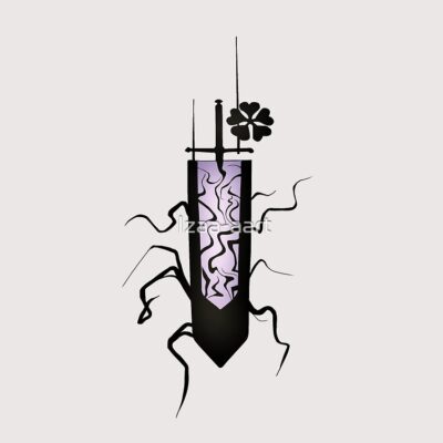 Alternative view of Black Clover Scribble Anti Magic Sword Tote Bag