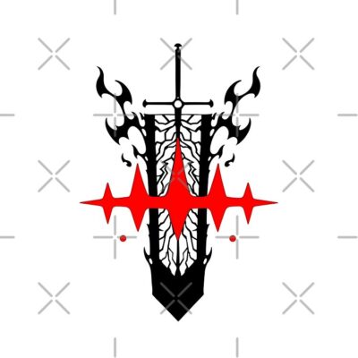 Alternative view of Dark Fantasy Sword Warrior Black Clover Tote Bag