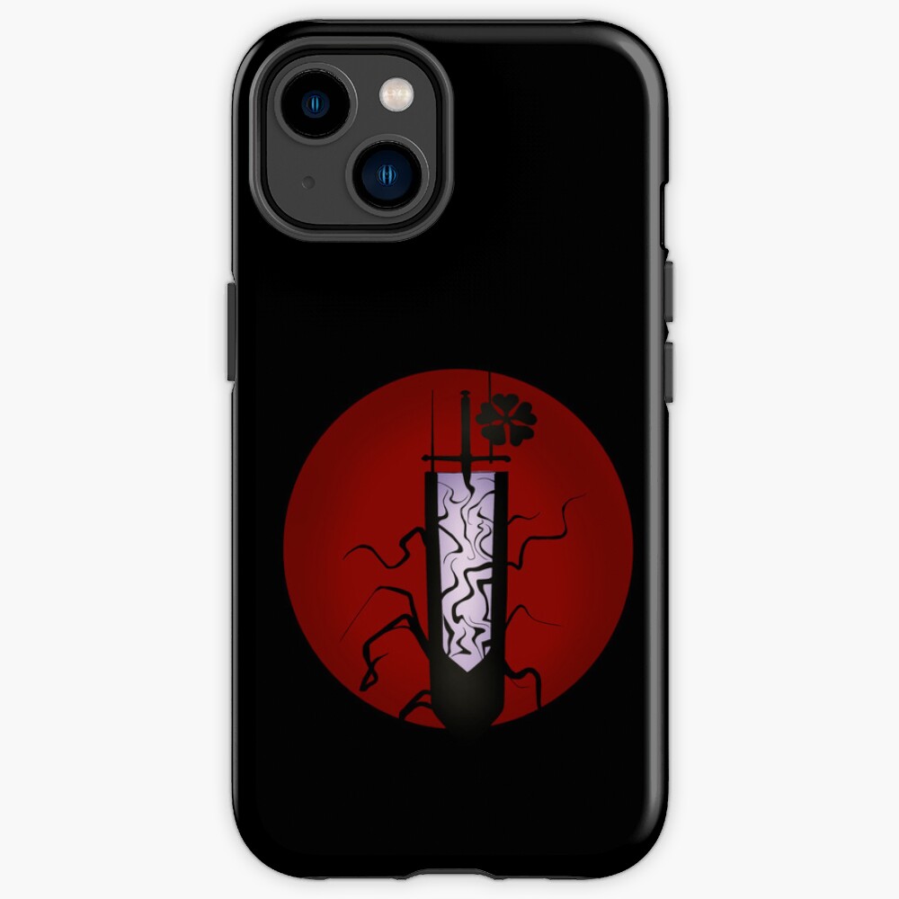 Black Clover Doodle Sword Warrior Iphone Case