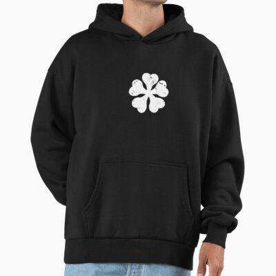 Alternative view of Black Clover Five Leaf Emblem Hoodie
