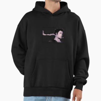 Alternative view of Scribble Shadow Guy Black Clover Hoodie