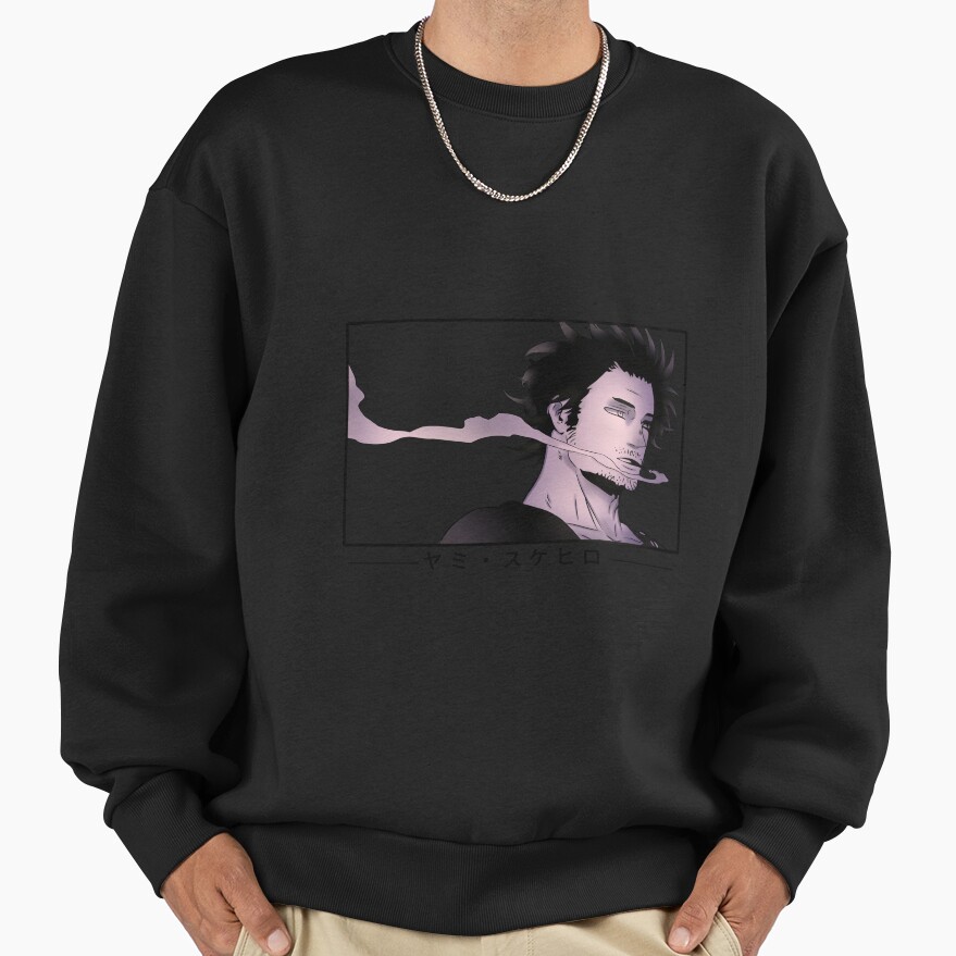 Scribble Shadow Guy Black Clover Sweatshirt - Image 3