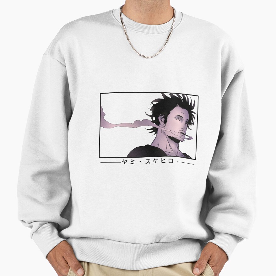 Scribble Shadow Guy Black Clover Sweatshirt - Image 2