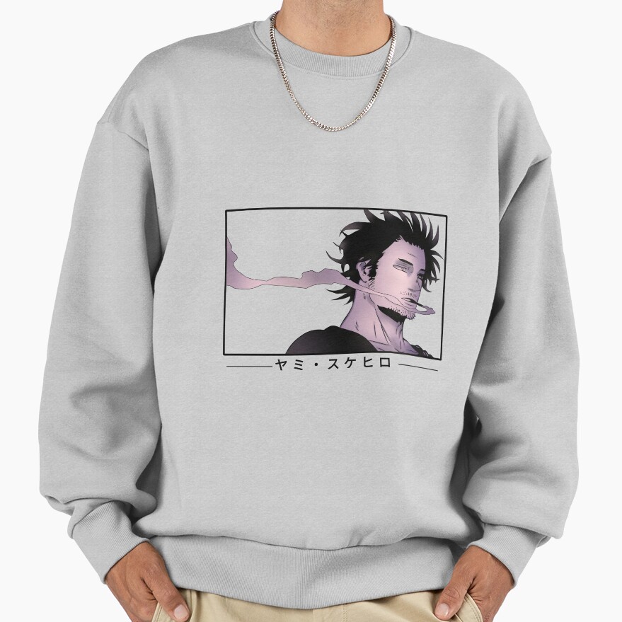 Scribble Shadow Guy Black Clover Sweatshirt - Image 4