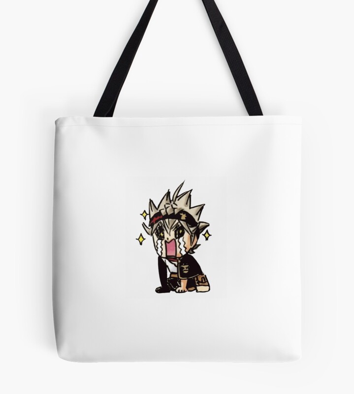 Black Clover Asta Chibi Style Tote Bag