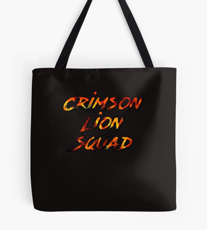 Black Clover Crimson Lions Squad Tote Bag