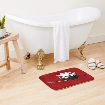 Alternative view of Scribble Devil Style Black Clover Bath Mat