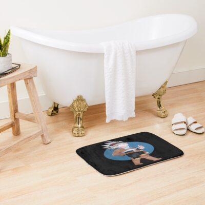 Alternative view of Black Clover Scribble Blue Magic Bath Mat