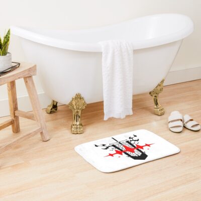 Alternative view of Dark Fantasy Sword Warrior Black Clover Bath Mat