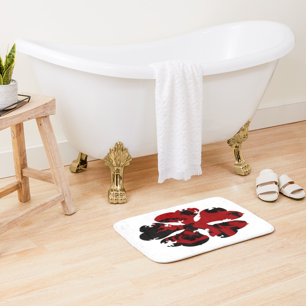 Royal Clover Crest Black Clover Bath Mat - Image 2