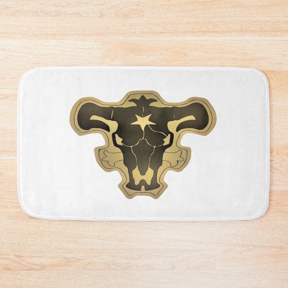 Doodle Best Squad Black Clover Bath Mat