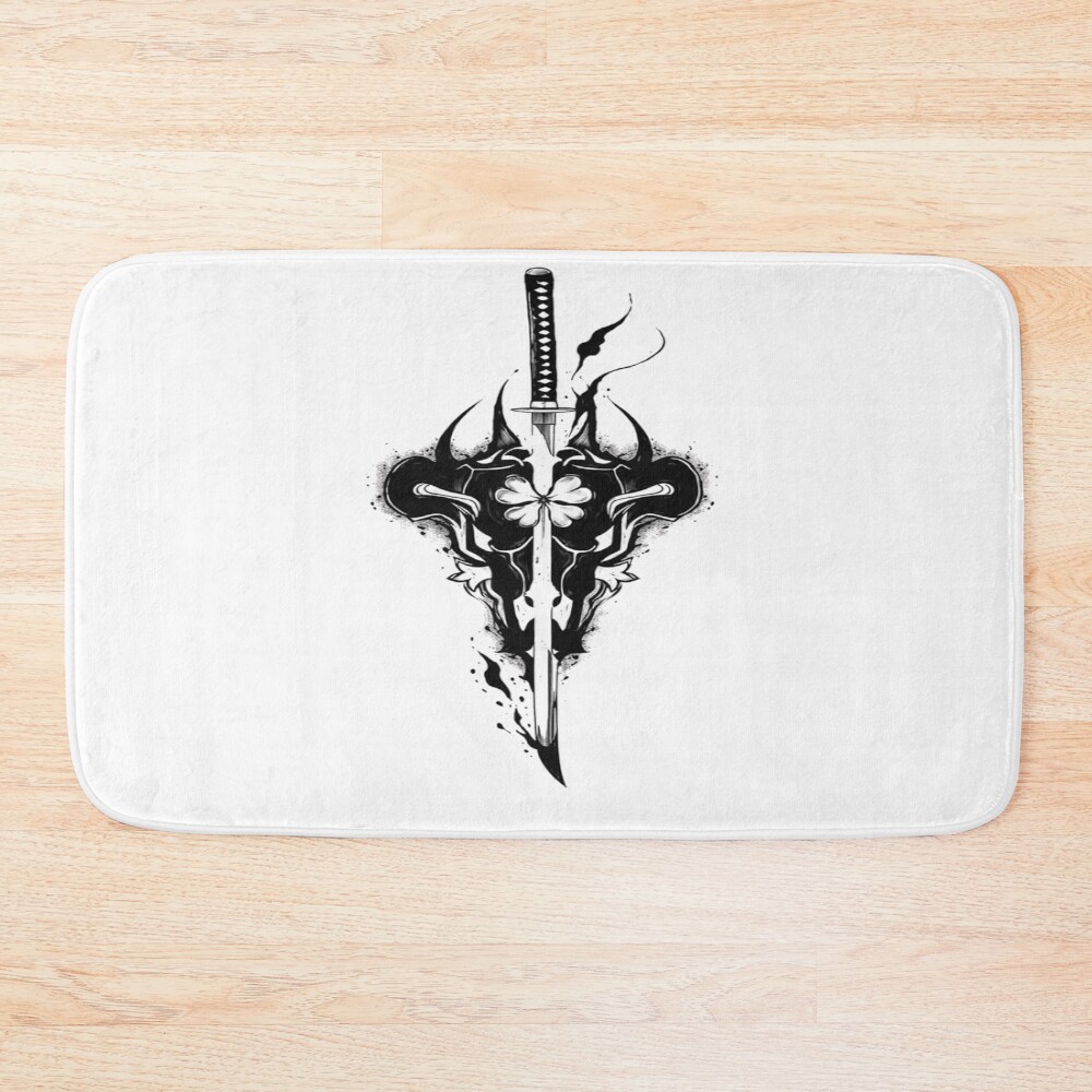 Black Clover Demon Sword Unit Bath Mat