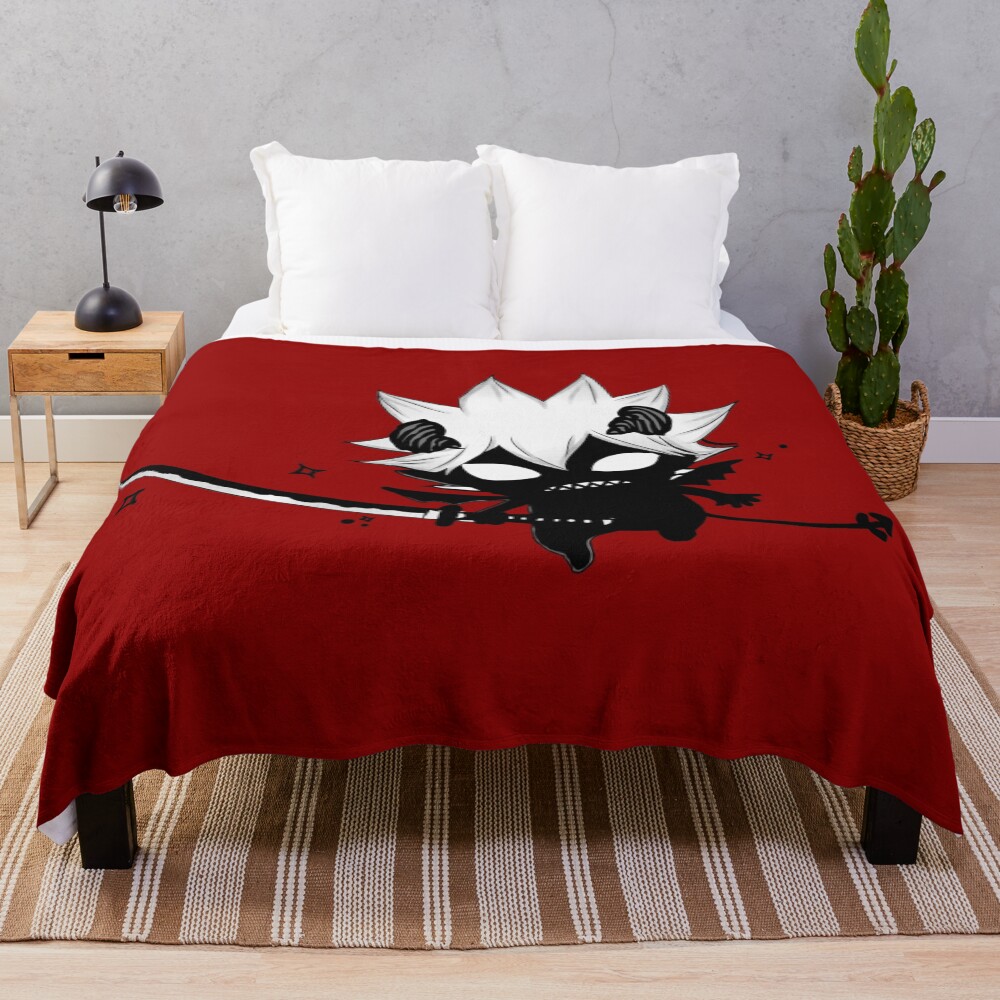 Scribble Devil Style Black Clover Throw Blanket
