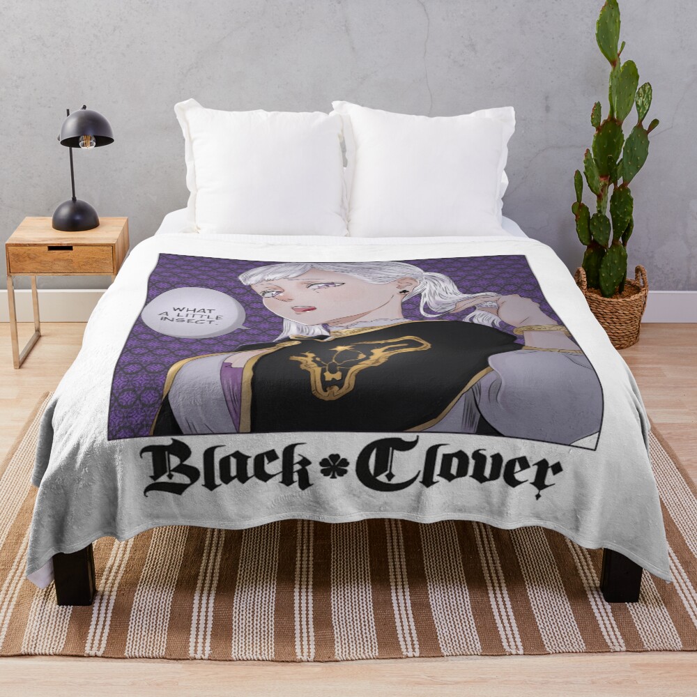 Black Clover Doodle Princess Silva Throw Blanket