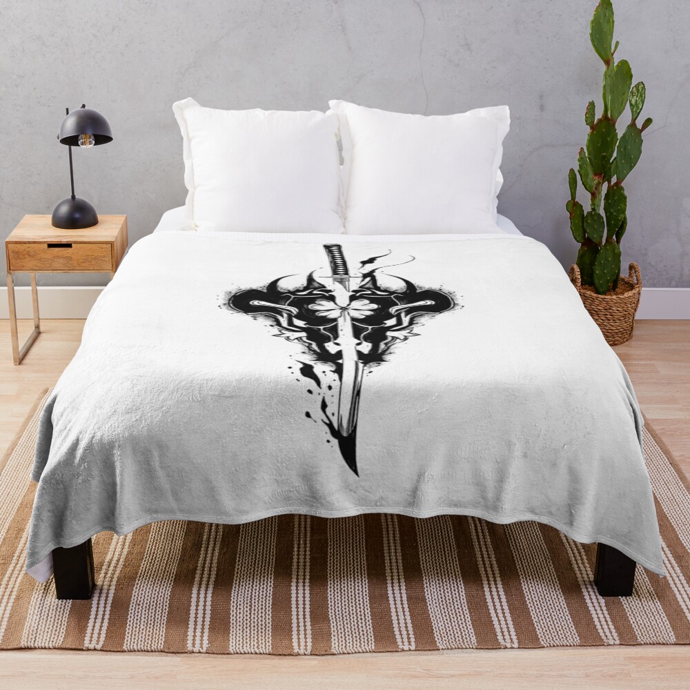 Black Clover Demon Sword Unit Throw Blanket