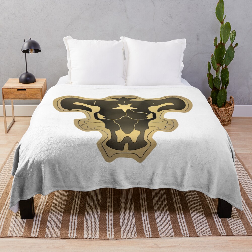 Doodle Best Squad Black Clover Throw Blanket