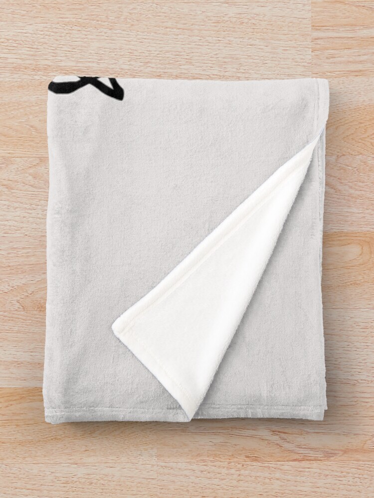 Black Clover Scribble Anti Magic Sword Throw Blanket - Image 2