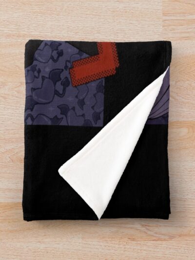 Alternative view of Black Clover Scribble Devil Companion Throw Blanket