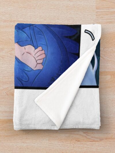 Alternative view of Black Clover Scribble Knight Silva Throw Blanket