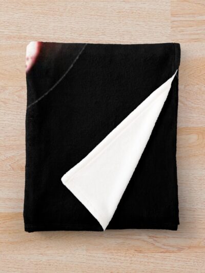 Alternative view of Magic Clover Symbol Black Clover Throw Blanket
