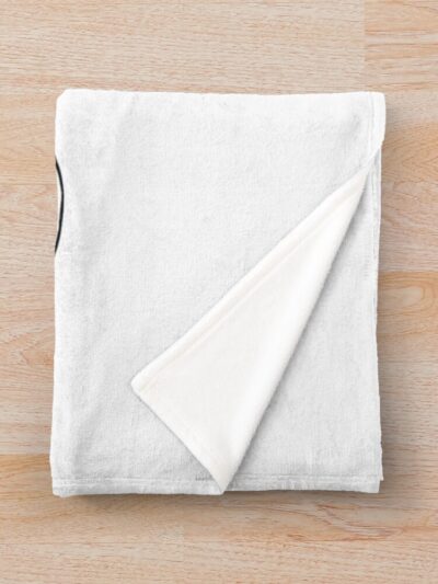 Alternative view of Doodle Clover Art Black Clover Throw Blanket