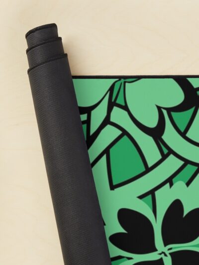 Alternative view of Black Clover Celtic Clover Crest Mouse Pad