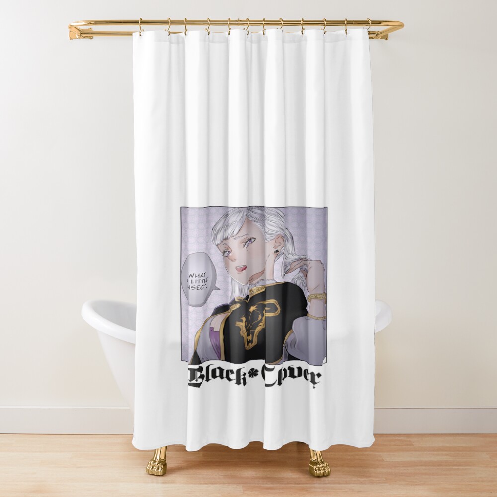 Black Clover Doodle Valkyrie Form Shower Curtain