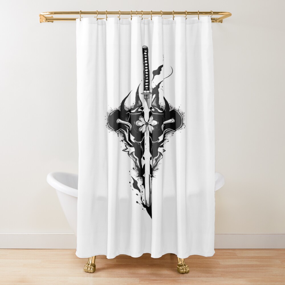Black Clover Demon Sword Unit Shower Curtain
