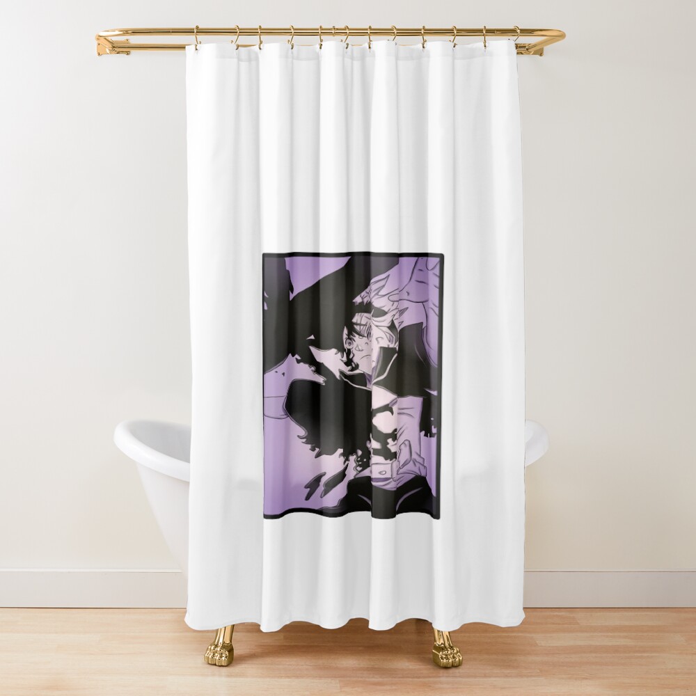 Black Clover Doodle Knight Squad Shower Curtain