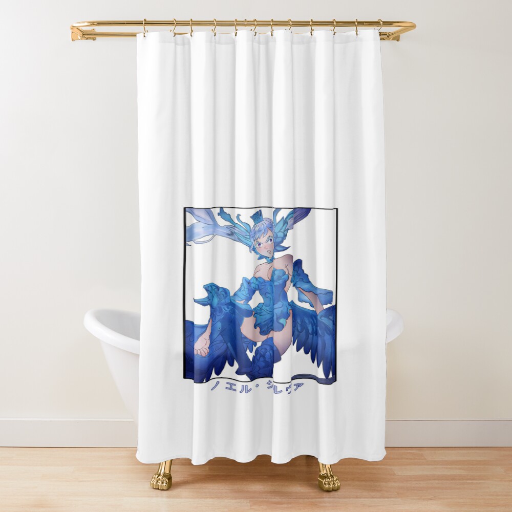 Black Clover Doodle Silva Elite Shower Curtain
