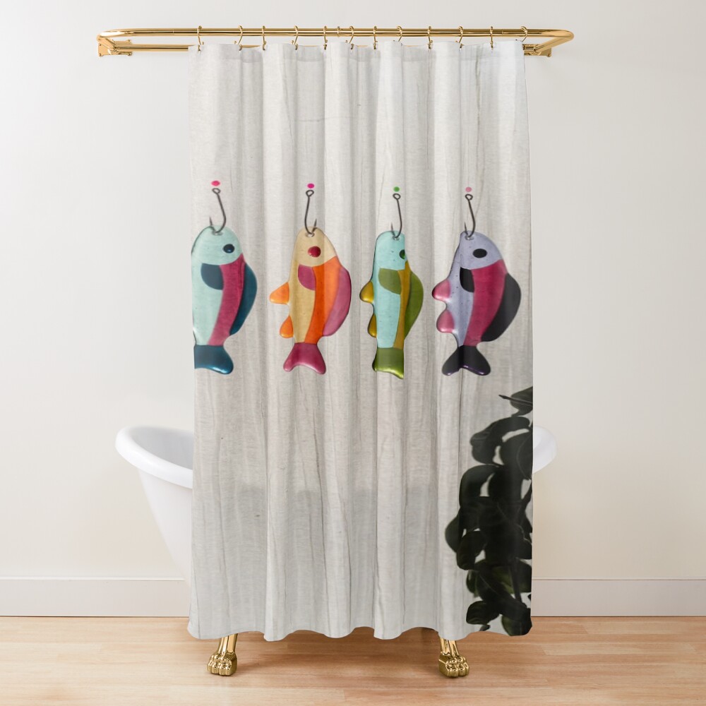 Black Clover Elegant Asta Chibi Glass Art Shower Curtain