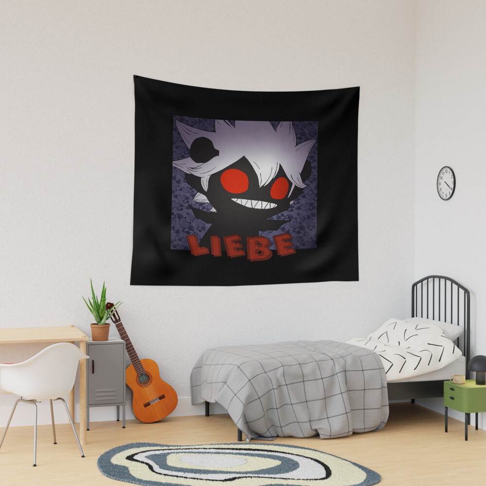 Black Clover Scribble Devil Companion Tapestry
