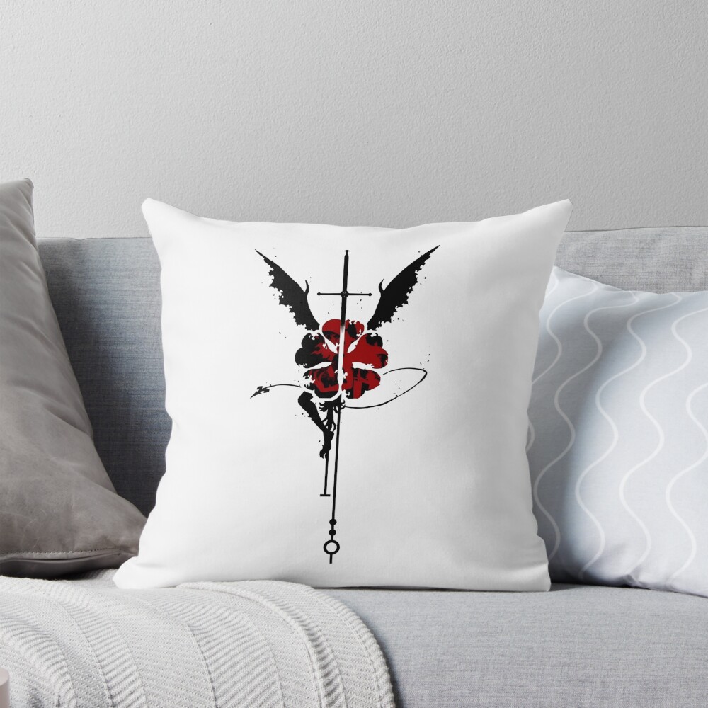Demon Dweller Sword Black Clover Throw Pillow