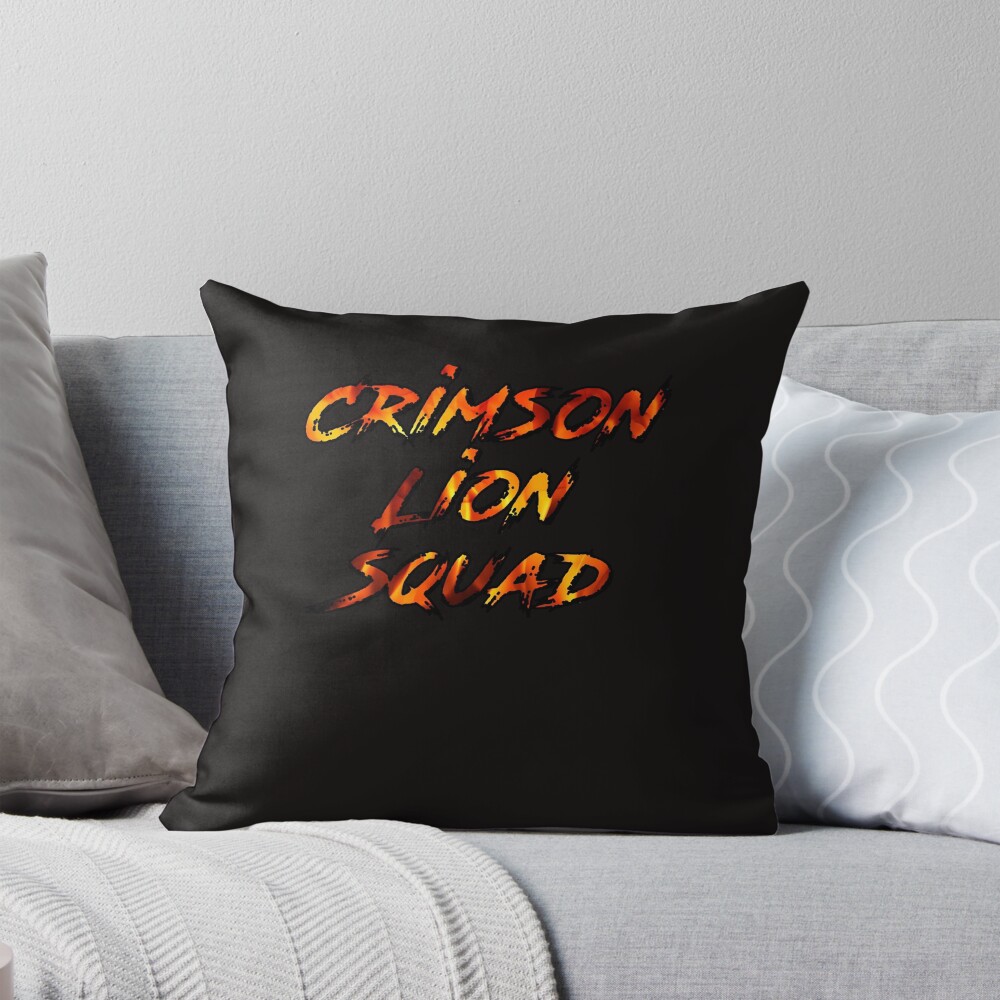 Black Clover Crimson Lions Squad Throw Pillow