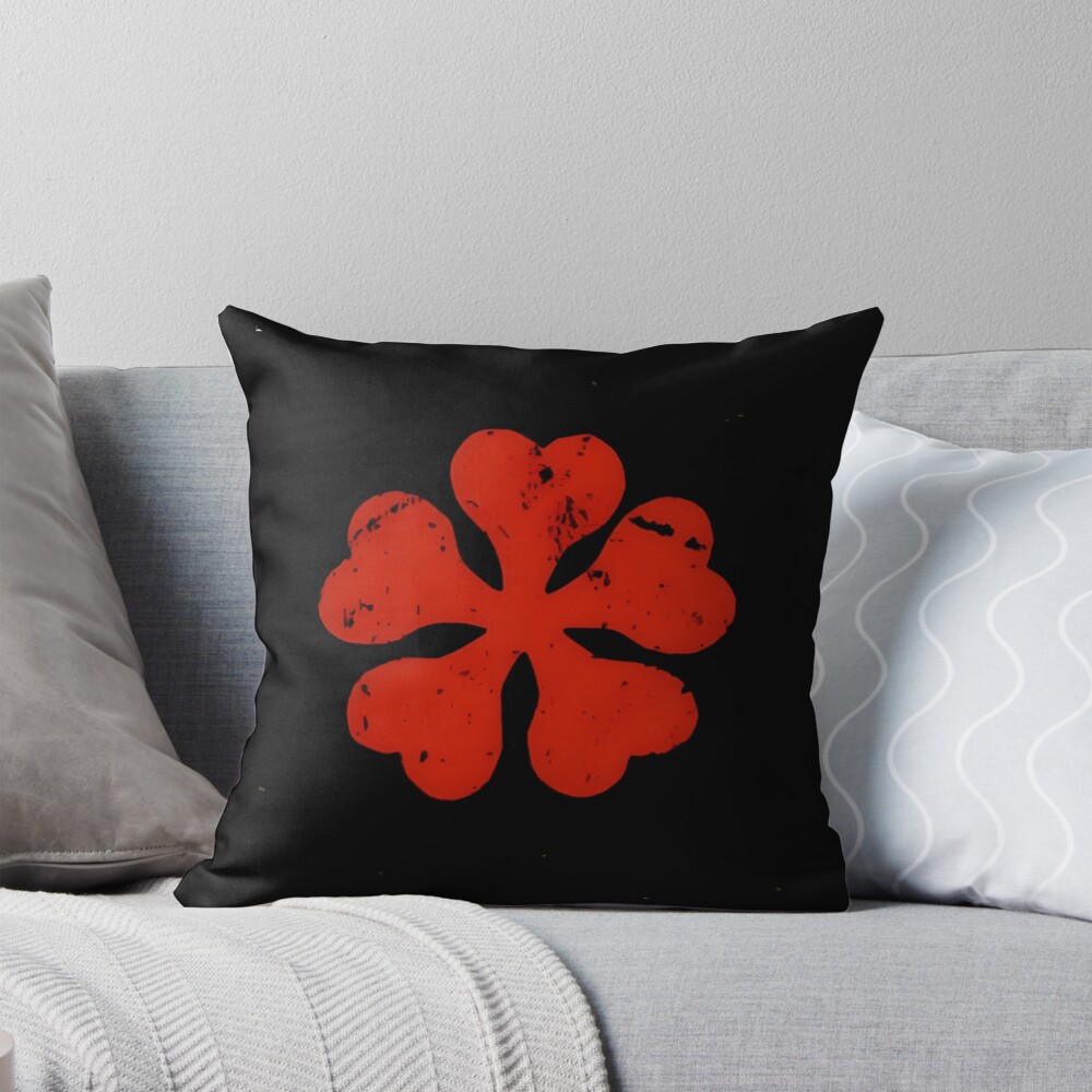 Black Clover Mystic Clover Symbol Throw Pillow
